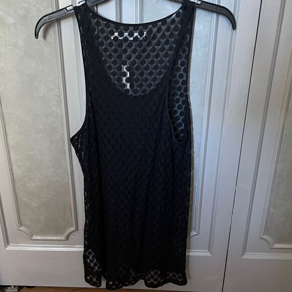 NWT MADEWELL hi line sheer black tank shell size Large - Picture 2 of 7